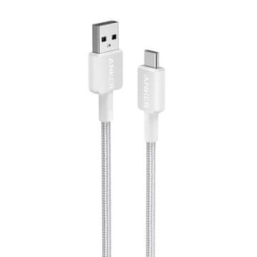 Anker 322 USB-A do USB-C pletena kabel 1,8m bijela