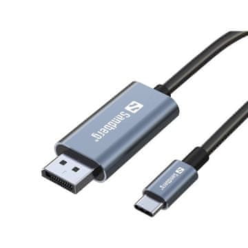 Sandberg USB-C na DisplayPort Kabel 2m video povezovalni kabel