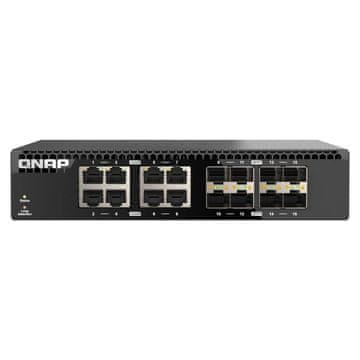 Qnap Stikalo 8 port 10Gb SFP + RJ45, pola rack 1U