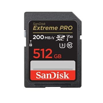 SanDisk Extreme PRO 512GB SDXC memorijska kartica + 2 godine RescuePRO Deluxe do 200MB/s & 140MB/s bra