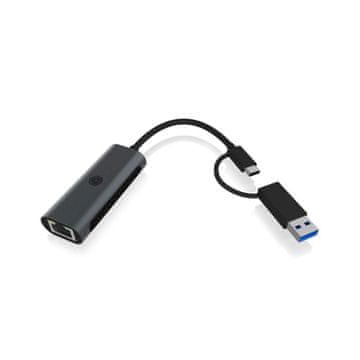 IcyBox IB-LAN301-C3 USB-A u USB-C mrežna kartica/adapter na 2.5 Gbit Ethernet