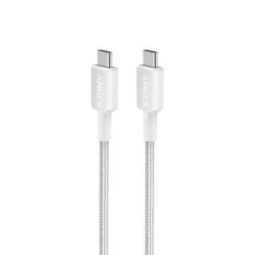 Anker 322 USB-C to USB-C pleteni kabel 1,8m bijel