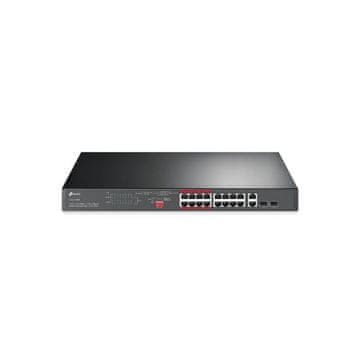 TP-Link 16-Port 10/100 Mbps + 2-Port Gigabit Rackmount preklopnik sa 16-Port PoE+