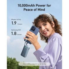 Anker 545 Nano powerbank 10K s ugrađenim USB-C kabelom, crn