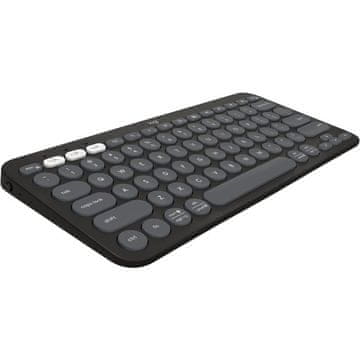 Logitech Tipkovnica Pebble Keys 2 K380s Multi-Device, grafitna, HR g