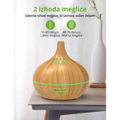 ANJOU Aromaterapijski difuzor svjetla les ADA023-L