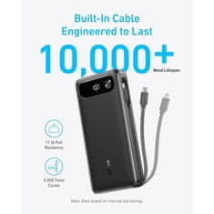 Anker Powerbank 20000 mAh, 87W s ugrađenim USB-C kabelom, crn