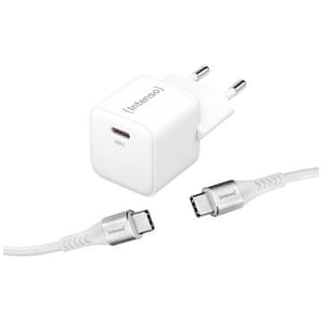 Intenso 30W GaN napajanje s USB-C priključkom W30C + USB-C kabel 60W 1.5M
