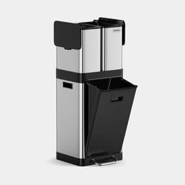 VonHaus Trojni koš za otpad smeće od nehrđajućeg čelika 32L