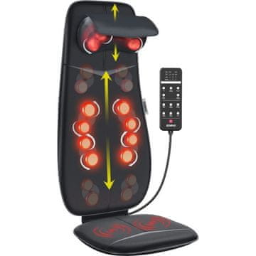 RENPHO Ergonomsku masažnu podlogu za leđa, vrat i glavu crna