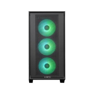 Chieftec HUNTER 3 USB-C ATX RGB kućište, crno