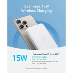 Anker MagGo 10K Slim bežični powerbank, bijeli