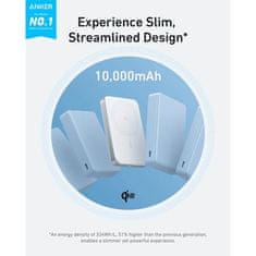Anker MagGo 10K Slim bežični powerbank, bijeli