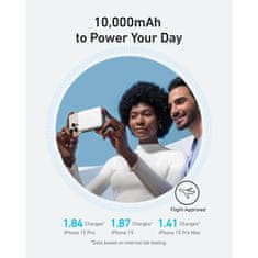 Anker MagGo 10K Slim bežični powerbank, bijeli