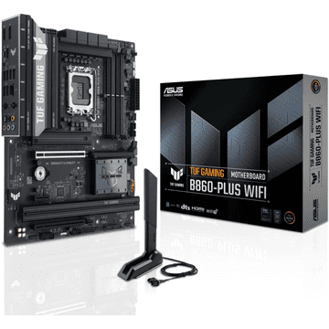 ASUS TUF GAMING B860-PLUS WIFI, DDR5, SATA3, USB4, DP, 2.5GbE, Wi-Fi 7, LGA1851 ATX