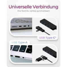 IcyBox IB-HUB1424-C3 4-Port Hub s priključkom USB-C i USB-A 3.2 Gen 1