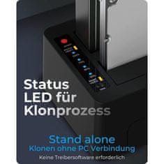 IcyBox IB-1232CL-U3 dok i klon postaja za 2,5" i 3,5"