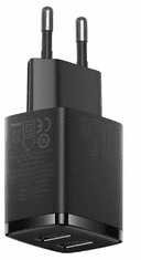 BASEUS Compact kućni punjač, 2 x USB 10,5 W, crni (CCXJ010201)