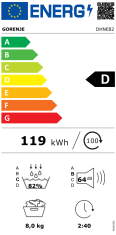 Gorenje DHNE82 sušilni stroj