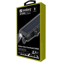 Sandberg Vanjska solarna Powerbank 24000 mAh prijenosna baterija