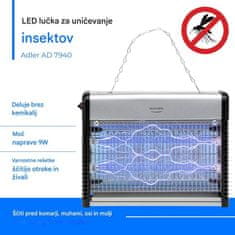 Adler Svjetiljka protiv insekata (komarci, muhe,...) AD7940
