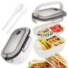 LIVEFY kutija za ručak s priborom za jelo Lunch 1.2l, bijela