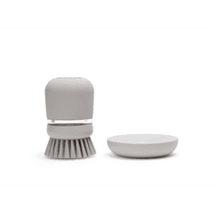Brabantia četka za posuđe s dozirnikom sapuna, siva