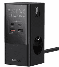 BASEUS stanica za punjenje, 6 priključaka 2xAC, 2xUSB, 2xUSB-C, 35W (E00023606113-00)