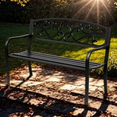 Aga Metalna vrtna klupa MR2044 127x60x89 cm