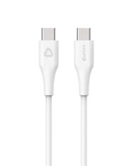 eSTUFF INFINITE kabel USB C-C 0,5m, bijeli 60W, 480Mbps, recikl. plastika