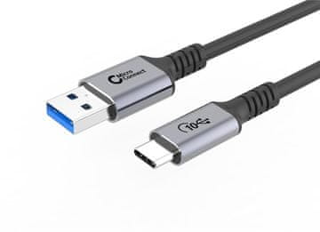 MicroConnect Premium kabel USB C-A 3.2 Gen2 2m 60W, 10Gbps