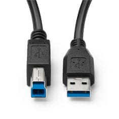 MicroConnect USB kabel A-B 3.0, 5m 5Gbps