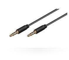 MicroConnect Minijack kabel 1m 3.5mm (4-pin, stereo)