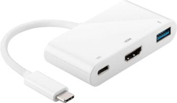 MicroConnect USB-C razdjelnik 1x USB-C, 1x USB-A 3.0, 1x HDMI