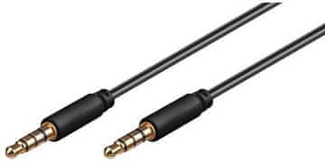 MicroConnect Minijack kabel 2m 3.5mm (4-polni, stereo)