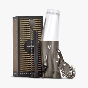 VonShef 6-dijelni brušeni grafit set za koktele