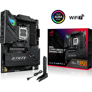 ASUS ROG STRIX B850-F GAMING WIFI, DDR5, SATA3, USB3.2Gen2x2, DP, 2.5GbE, Wi-Fi 7, AM5 ATX