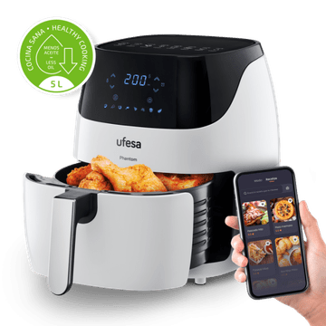 UFESA 5L digitalna friteza na vrući zrak s WiFi Phantom bijela