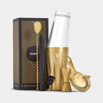 VonShef 6-dijelni zlatni set za koktele
