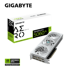Gigabyte Grafička kartica GeForce RTX 5060 Ti AERO OC 16G, 16GB GDDR7, PCI-E 5.0