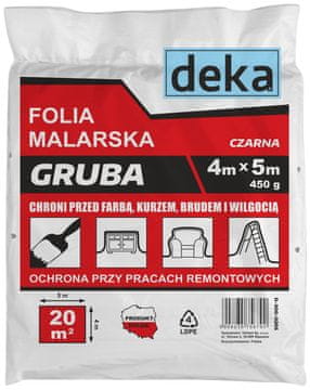 SOLID Debela crna folija za slikanje 4*5M 450G - D-300-0205
