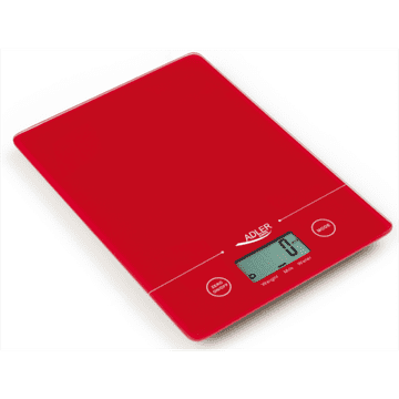 Adler Kuhinjska vaga crvena