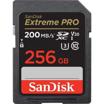 SanDisk Extreme PRO 256GB SDXC+ 2 godine RescuePRO Deluxe do 200MB/s & 140MB/s čitanje/pisanje, UHS