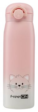 Freeon termos boca, 480 ml, mačje ružičasta (380692)