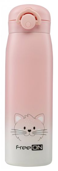 Freeon termos boca, 480 ml, mačje ružičasta (380692)