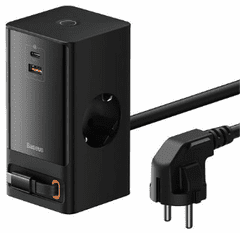 BASEUS PowerCombo kućni punjač, 65W, crni (PSLR000301)