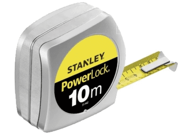 Stanley Powerlock mjerna traka, kromirano plastično kućište 10M/25MM [D] - S/33-442-1