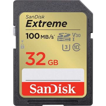SanDisk Extreme 32GB SDHC memorijska kartica + 1 godina RescuePRO Deluxe do 100MB/s & 60MB/s Čitanje/Pisanje