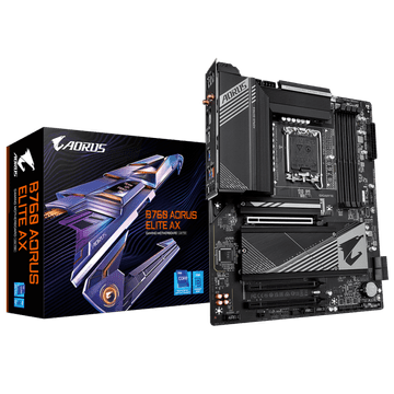 Gigabyte B760 AORUS Elite AX, DDR5, SATA3, USB3.2Gen2, DP, WiFi 6E, LGA1700 ATX