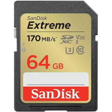 SanDisk Extreme PLUS 32GB SDXC memorijska kartica 170MB/s i 80MB/s čitanje/pisanje, UHS-I, Klasa 10,